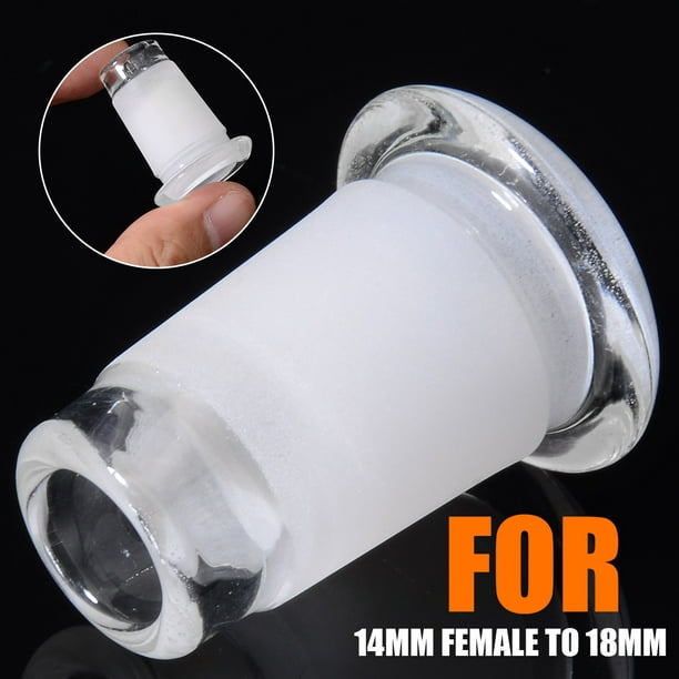 VOLO Glass 14mm Female to 18mm Male Short Expander Reducer Adapter Connector 